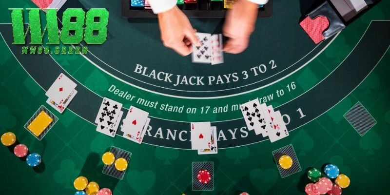 Chuẩn bị và phân phối trong game Blackjack